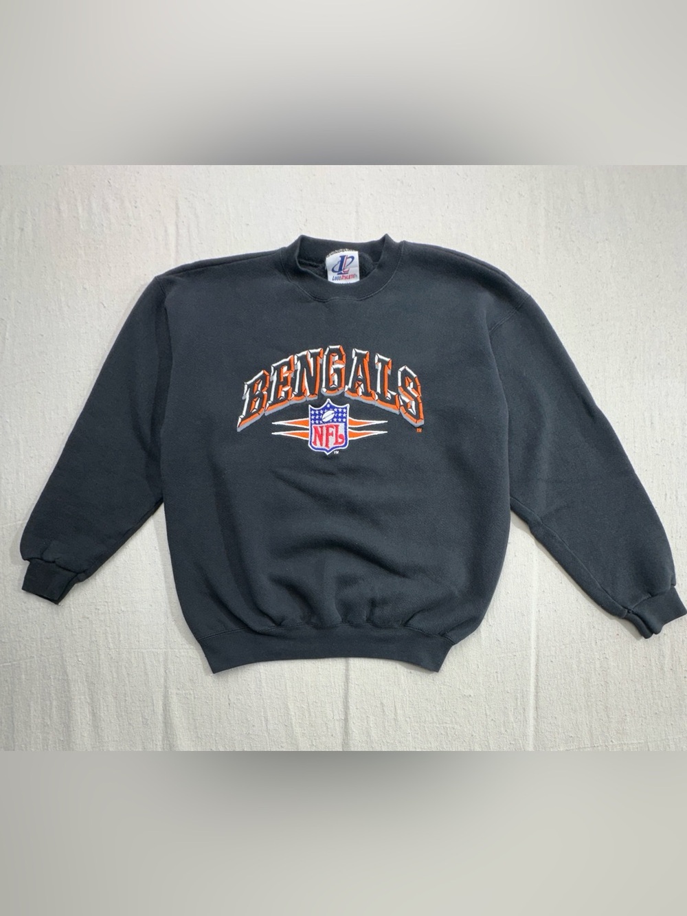 Vintage Logo Athletic Cincinnati Bengals Crewneck Sweatshirt Embroidered Med (e)
